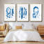 «Blue Breeze IV», ensemble de 3 reproductions de photos sur toiles-205355993-205355996