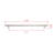 Utopia Alley Carli Pull Handle - Decorative Cabinet Drop Pull Handles For Cabinets And Drawers - Vintage Cabinet Hardware With Hand Finished Brushed Nickel - Metal Drawer Pull Handle, 12.5" Center To Center (Set Of 5)