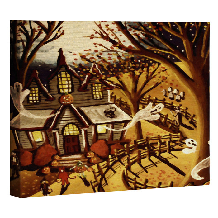 « hanté house », impression sur toile tendue