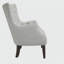 Fauteuil à oreilles capitonné