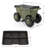 Rolling Garden Cart with Seat - Plastic Storage with Bench and Interior Tool Tray - Gardening Stool for Weeding and Planting by Pure Garden-101645369