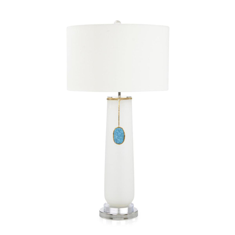 Rounded Cerulean Pendant Table Lamp