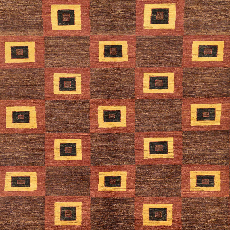 Abstract Indoor Rug, Square 4'