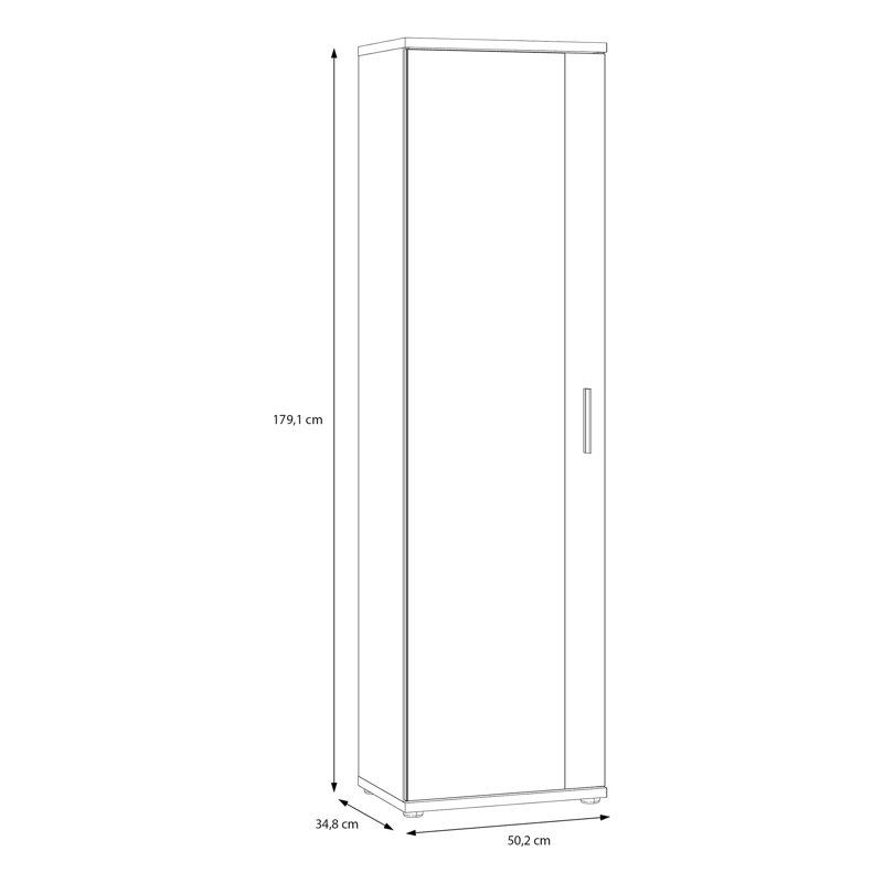 14 Pair Shoe Storage Cabinet, White