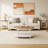39" Retro Oval Coffee Table