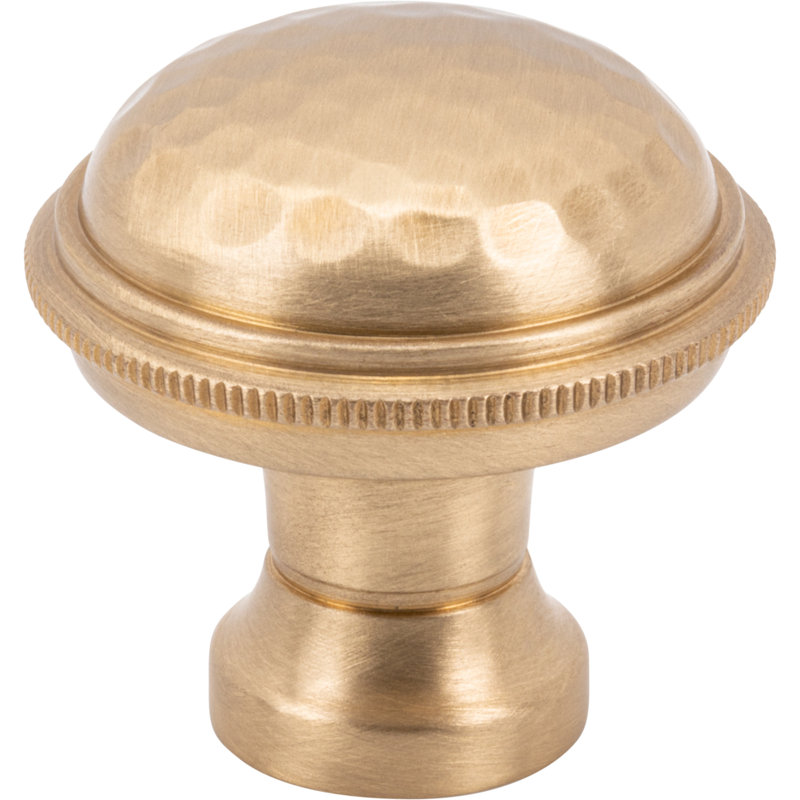 ArtWorth 1 1/4" Diameter Round Knob, Satin Brass