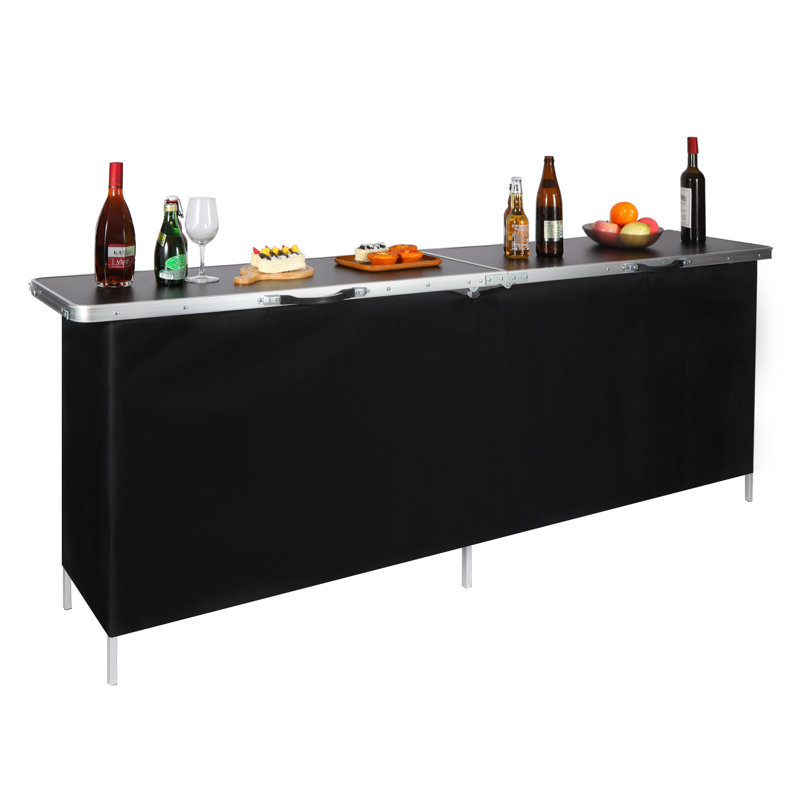 Dejoode Rectangular Outdoor Folding Bar Table