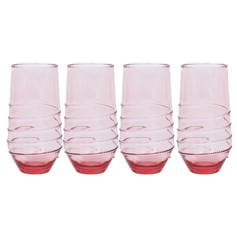 Amalia Acrylic Small Tumbler, Coral, 18.5 Oz.