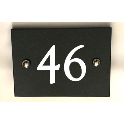 Brumby 10cm H Reflective Stone House Number