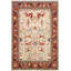Tapis oriental rectangulaire en laine ivoire / rouille 11 pi 10 po x 14 pi 8 po Dorn