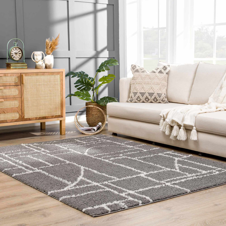 Kaern Abstract Gray Area Rug