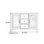 Buffet de rangement de style luxueux