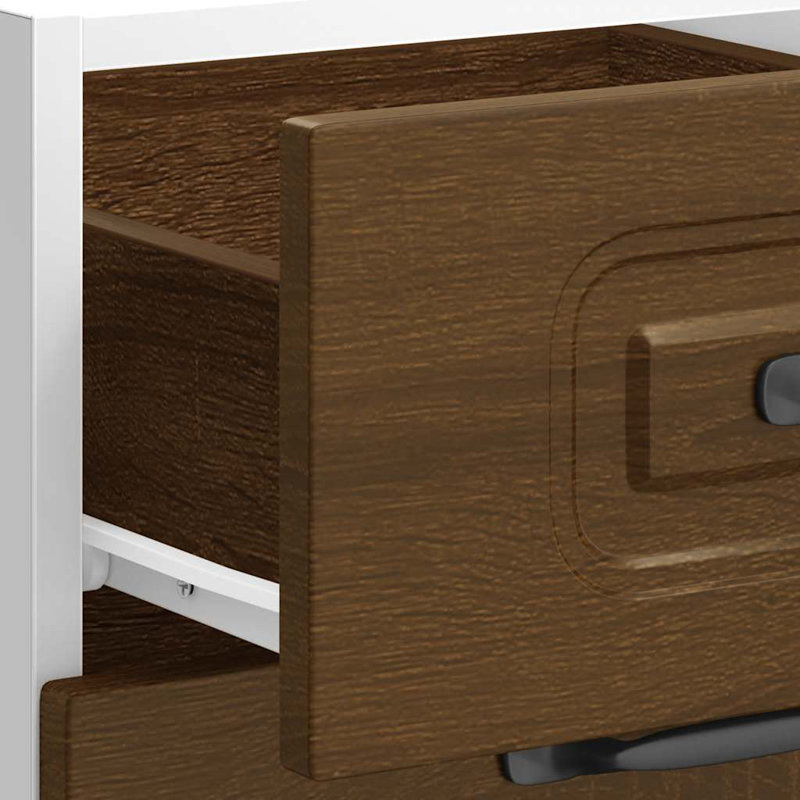 Kitchen Base Cabinet Kalmar Engineered Wood, Brown Oak