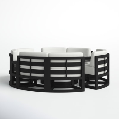 Bergeron 8 - Person Patio Conversation Set with Cushions