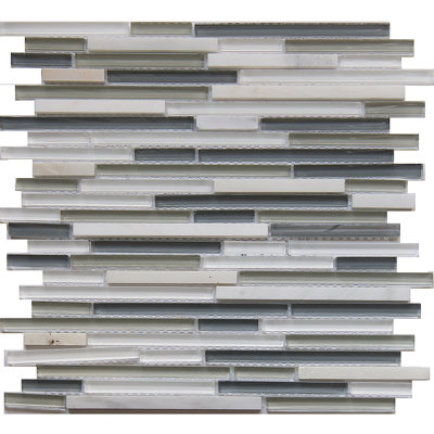 Carreau de mosaïque linéaire horizontal pour mur et plancher Horizon
