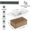 Meuble-lavabo mural imitation chêne avec lavabo en résine 30 po Brion