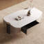 Table basse White Stone + Bois manufacturé