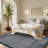 Bordered Machine Washable Rug with Rubber Backing Non Slip Soft Non Shedding Low Pile Thin Foldable Indoor Carpet-821996717-821689600
