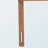 Ansel Twin Size Headboard In Ash Walnut Finish With Wide Slats, 49.86" H X 37.73" W X 0.52" D