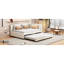 Lit de jour double avec couchette en lin beige, couchette fonctionnelle en lin Relax Style, sans sommier, stable et structure, meubles peu encombrants-1146769974