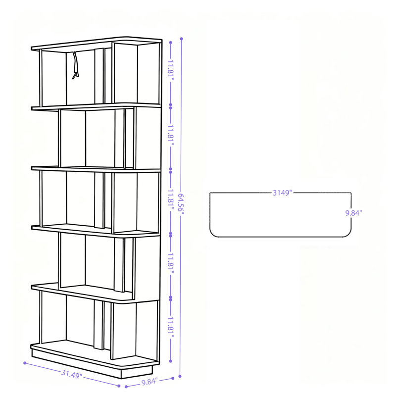 Ensemble de bibliothèque d'angle 90 cm et bibliothèque de 80 cm avec 2 tablettes modulaires en panneau de fibres à densité moyenne gris clair et extensible pour bureau personnel