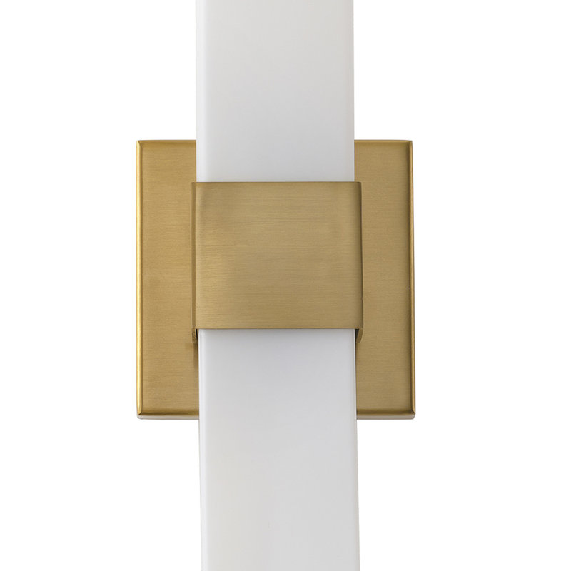 2-Copper colored dimmable glass iron wall lamp