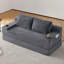 Causeuse surdimensionnée convertible en nuage avec porte-gobelets et rangement latéral 70,7 po Corduroy 2-en-1 Futon-215312257