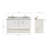 61 " W Freestanding Standard Free Standing 2 Double Vanity Bathroom Vanity With Carrara Marble Top-87226831