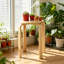 Ensemble de 6 tabourets ronds empilables - Chaises de salle à manger sans dossier de 18 pouces avec patins en feutre antidérapants, tabourets modernes pour la cuisine, la salle à manger et les petits espaces