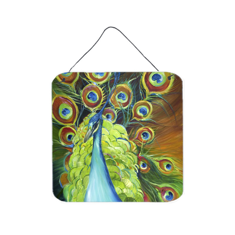 « peacock », reproduction d’art sur plaque