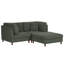 2 Seater Corduroy Corner Sofa -920117132
