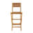 Vanmatre Teak Patio Bar Stool