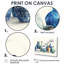 Ensemble de décorations murales vases bleus dans un motif II - Boho Pottery-107189727-107189729