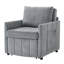 Canapé-lit convertible en chenille avec dossier réglable et rangement Jad-788940565