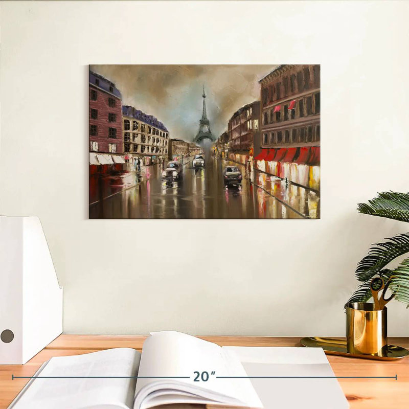Sireci Paris At Night, 8" H x 12" W