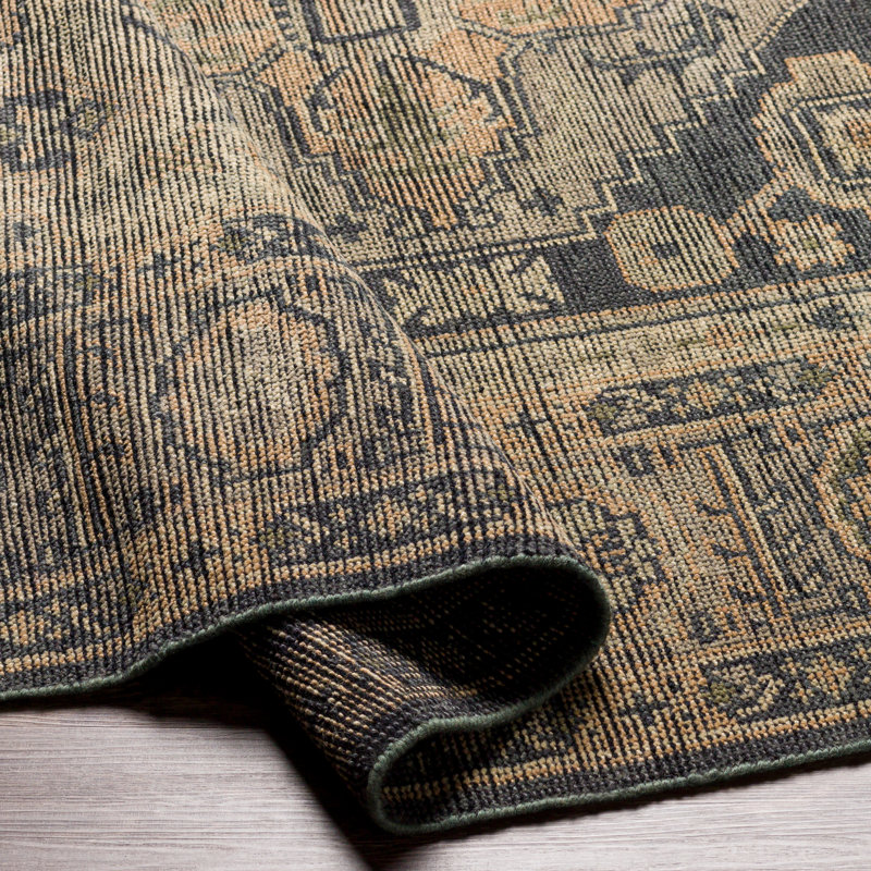 Meja Hand Knotted Wool Oriental Area Rug, Rectangle 8' x 10'