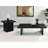 Exeter Black Square End Table