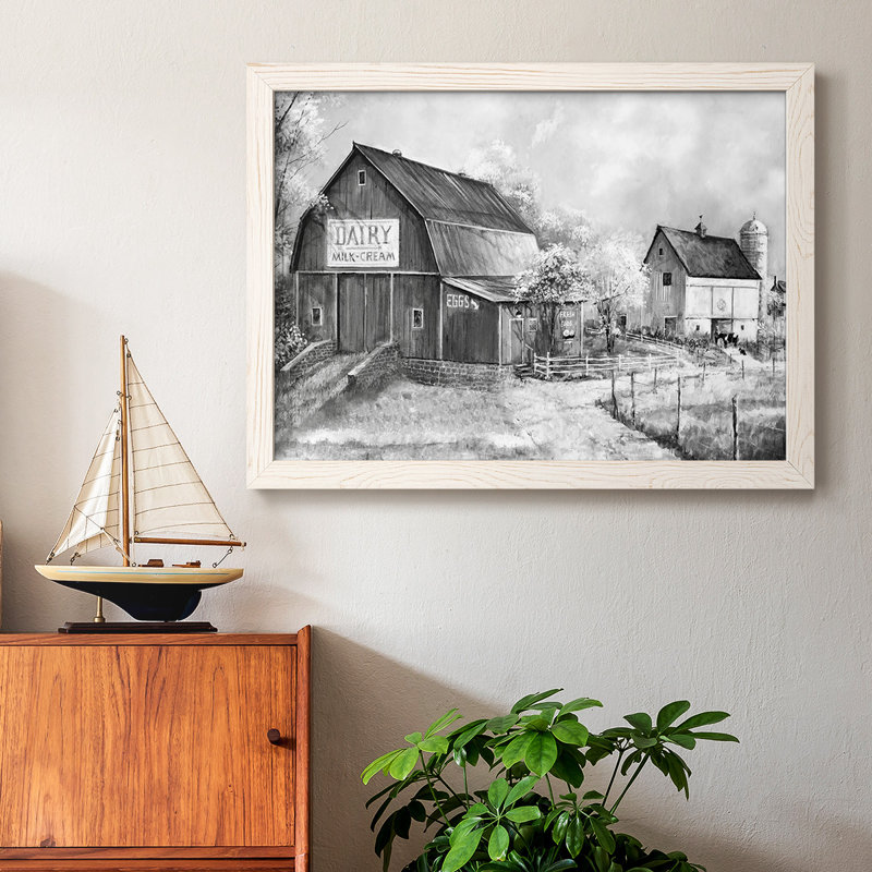 Day At The Farm, reproduction d'art sur toile, Blanc, H 28 po x l 42 po