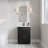 Recessed Or Surface Wall Mount Bathroom Medicine Cabinet With Adjustable Glass Shelves-126374941-126374935