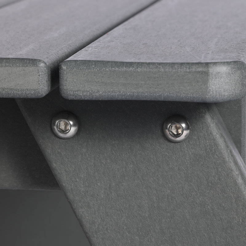 Kids Outdoor Poly Picnic Table, Gray