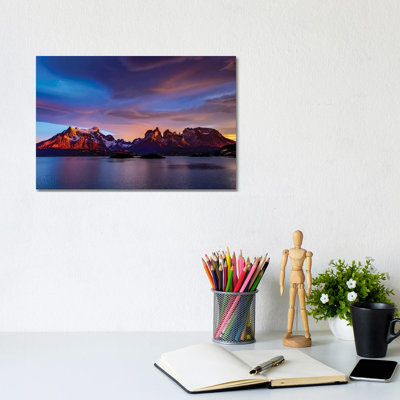Chile, Torres de Paine, lenticular clouds 1 Piece Wall Art on Canvas