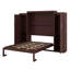 Lit escamotable avec deux garde-robe, armoire murale avec tablette de rangement, cadre de lit plateforme pliable multifonctionnel-1802044949-1802044946