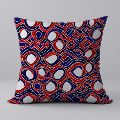 Abstract Reversible Throw Pillow
