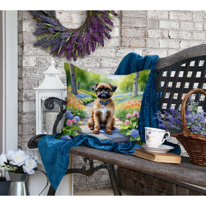 Coussin décoratif intérieur / extérieur Spring Path, H 18 po x l 18 po