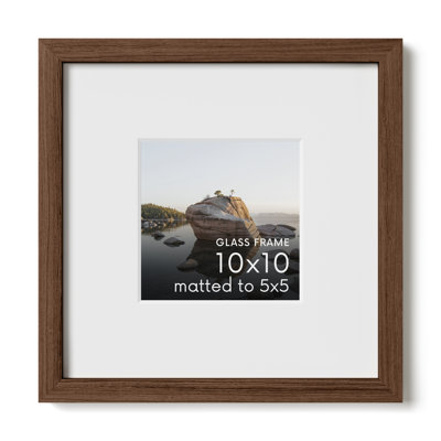 Solid Wood Picture Frame with Glass