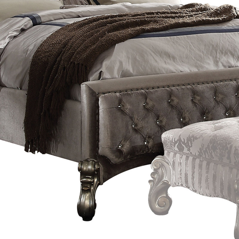 Nekoma Upholstered Standard Bed, California King, Gray