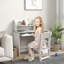 Ensemble de bureau et de chaise pour enfants avec rangement et bureau pour enfants de 5 à 8 ans Qaba