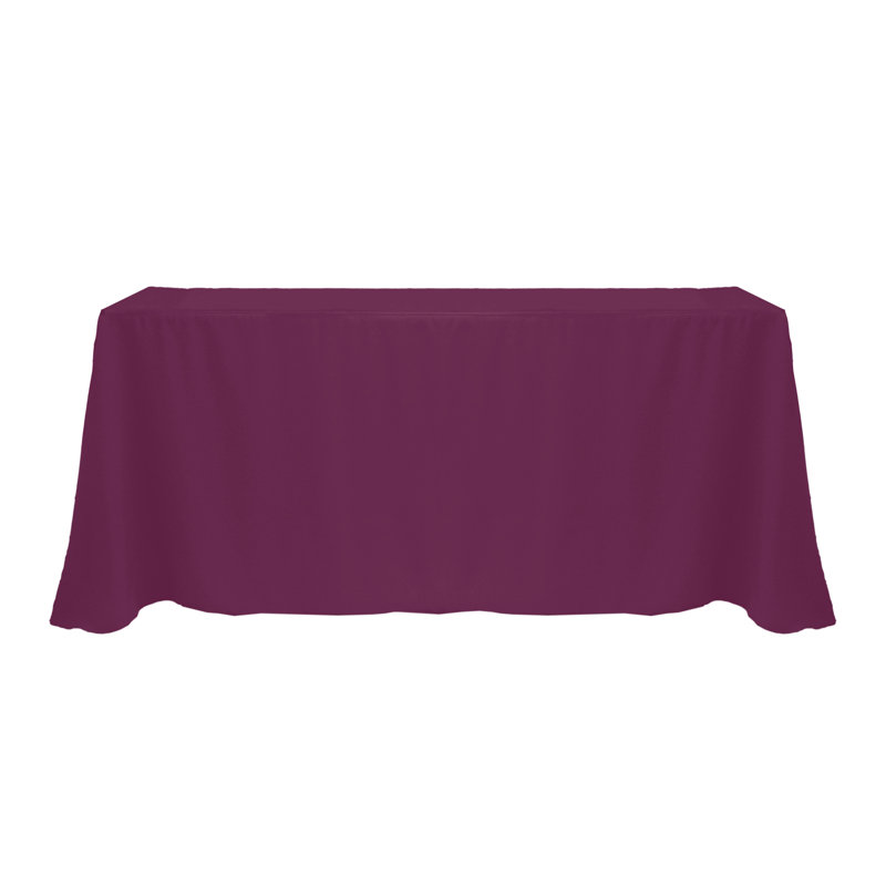 Solee Solid Color Tablecloth, 108" x 156", Magenta, 1