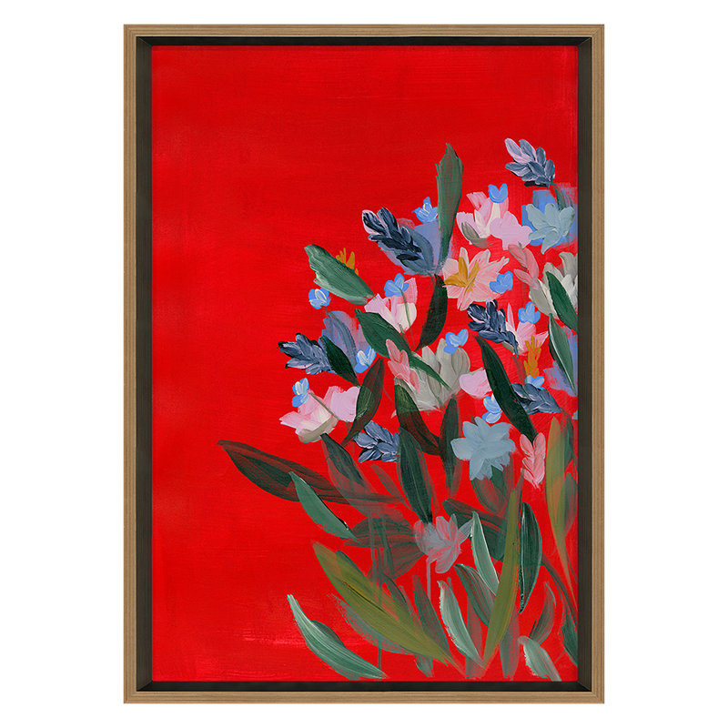 Meadow 5 Print by Jo Stearns, 24" H x 17" W x 1.75" D, Gold