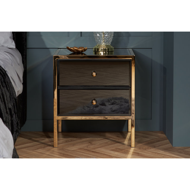Bellevue 2 Drawer Bedside Table